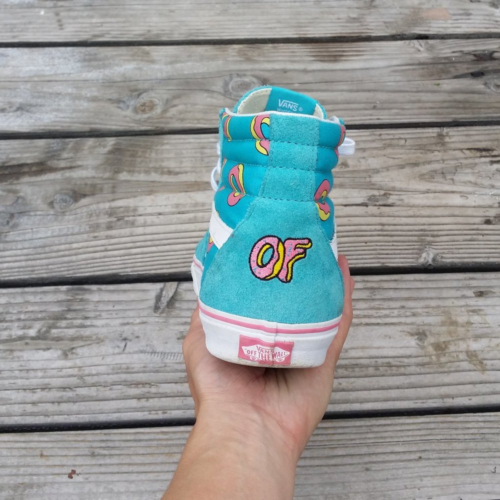 Men Vans Off the Wall Odd Future x Sk8-Hi Donut Shoes Sneakers Tyler the Creator - Picture 7 of 8